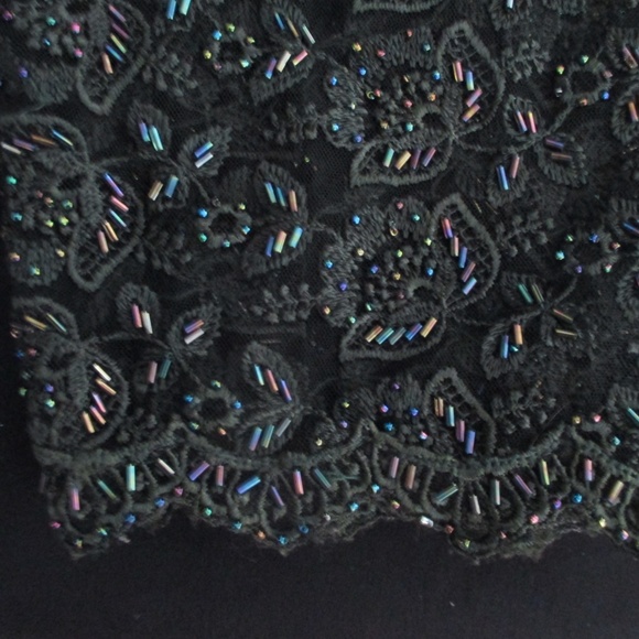 UNIQUE BEADED SEE THROUGH PANTS - Picture 5 of 5